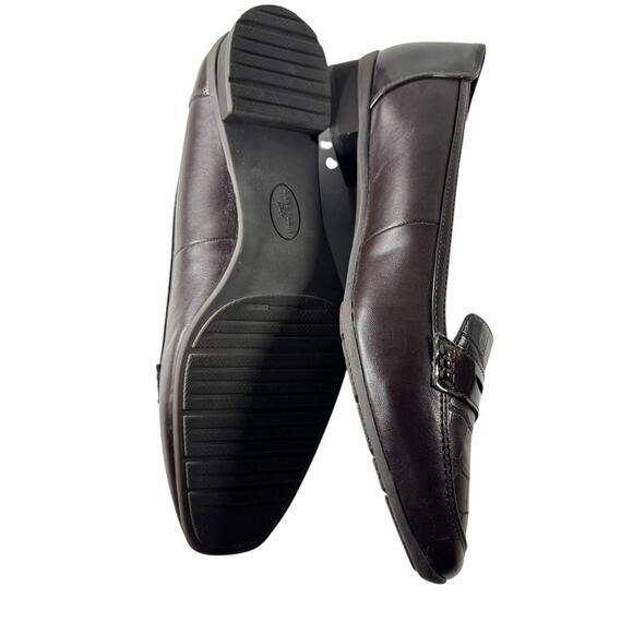 Anne Klein Women’s Loafers Iflex Brown Animal Print Flats Leather Size 11 Shoes - Picture 11 of 12